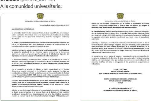 Suspenden en UAEMex, auscultación para rectora